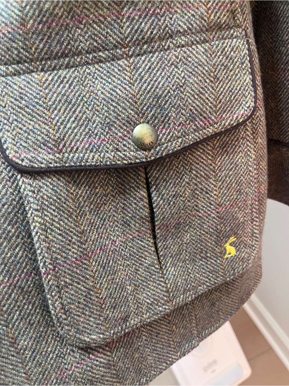 Joules Brown Herringbone Field Jacket | NWOT - Picture 2 of 8